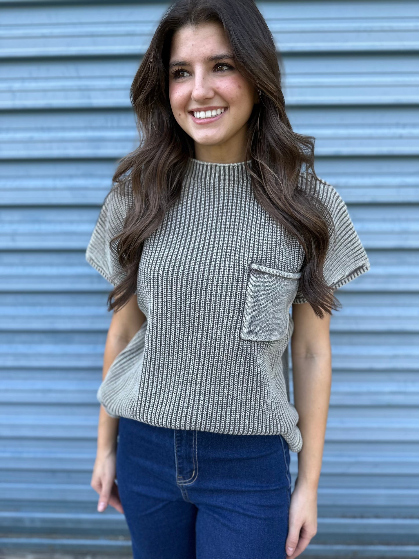 Cozy Pocket Knit Sweater