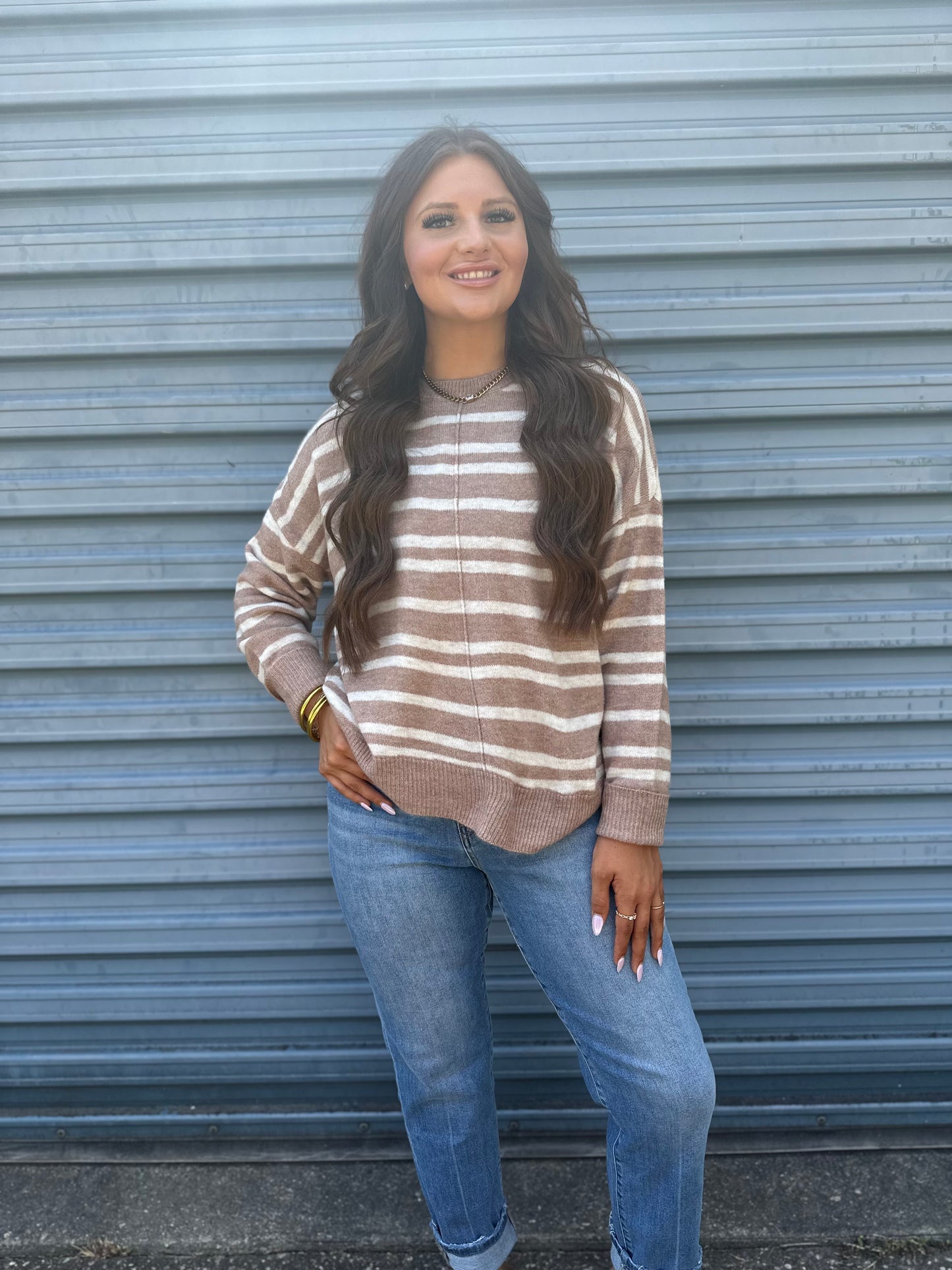 Striped Cotton Sweater