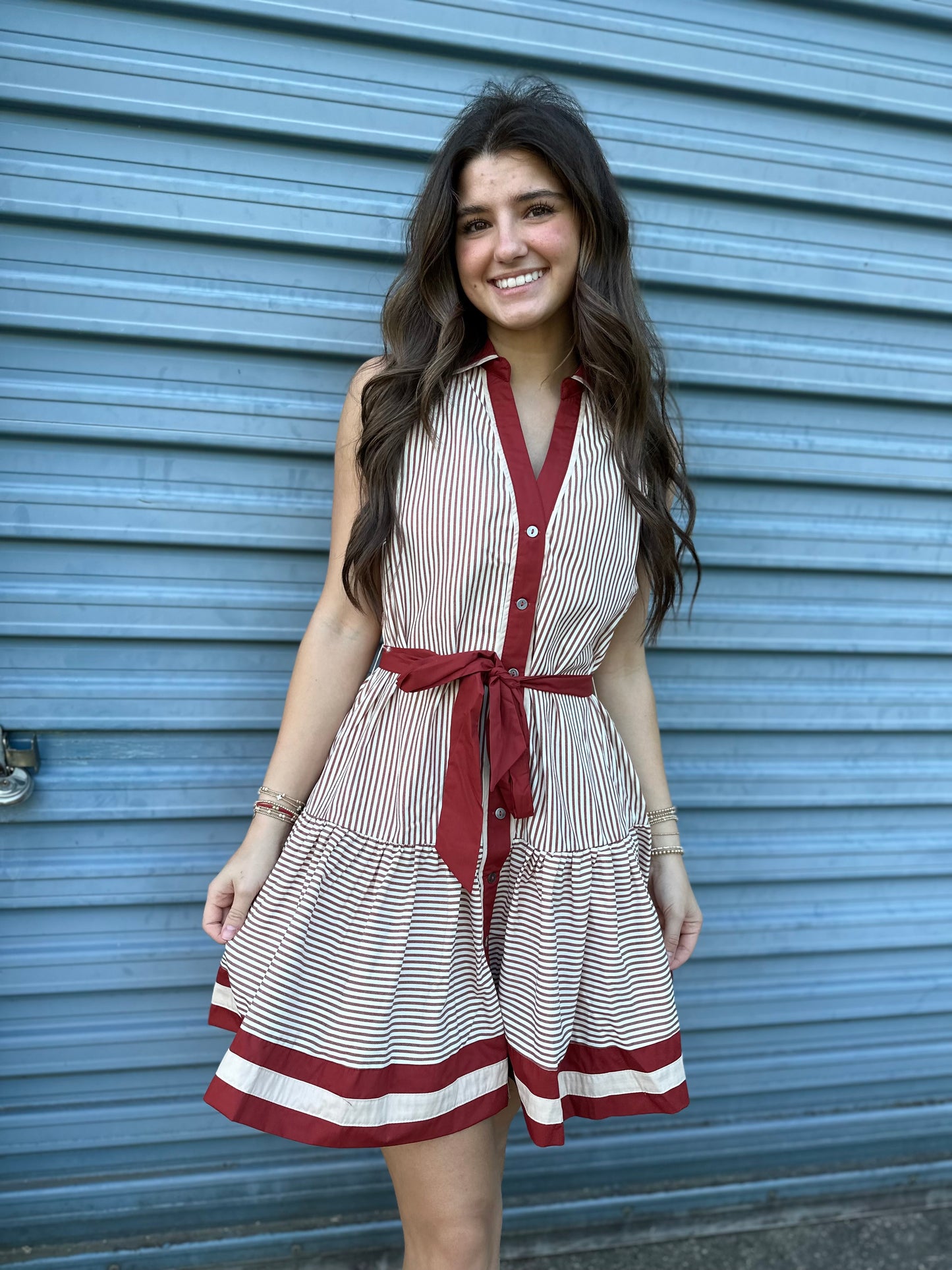 Striped Elegance Dress