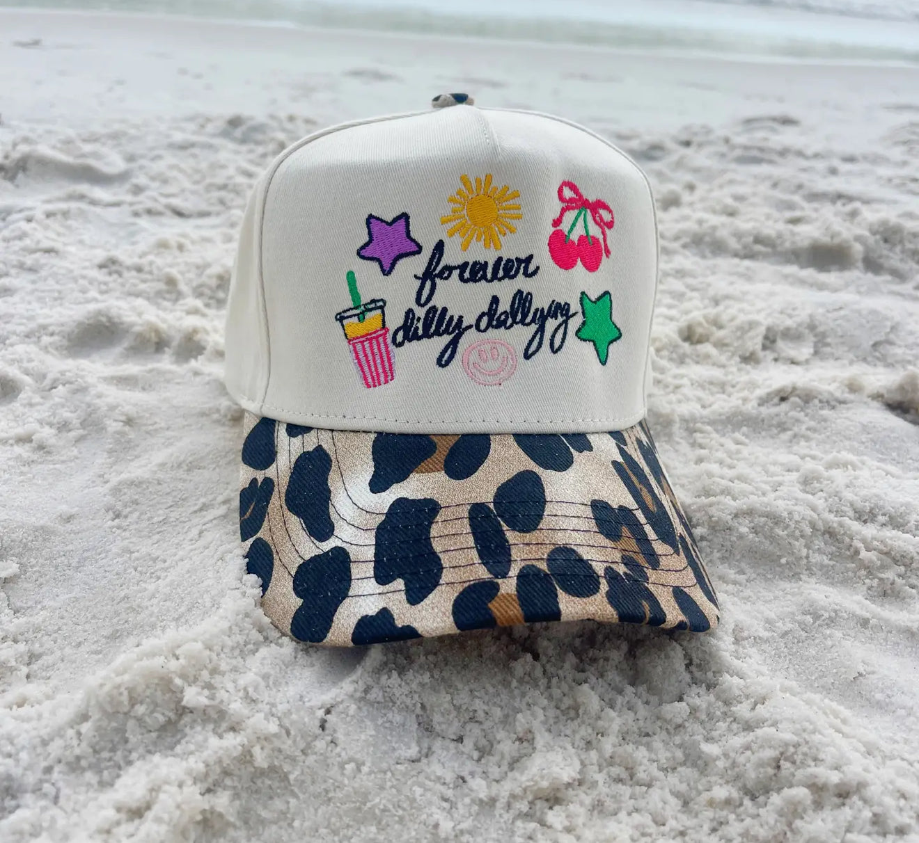Forever dilly dallying leopard hat