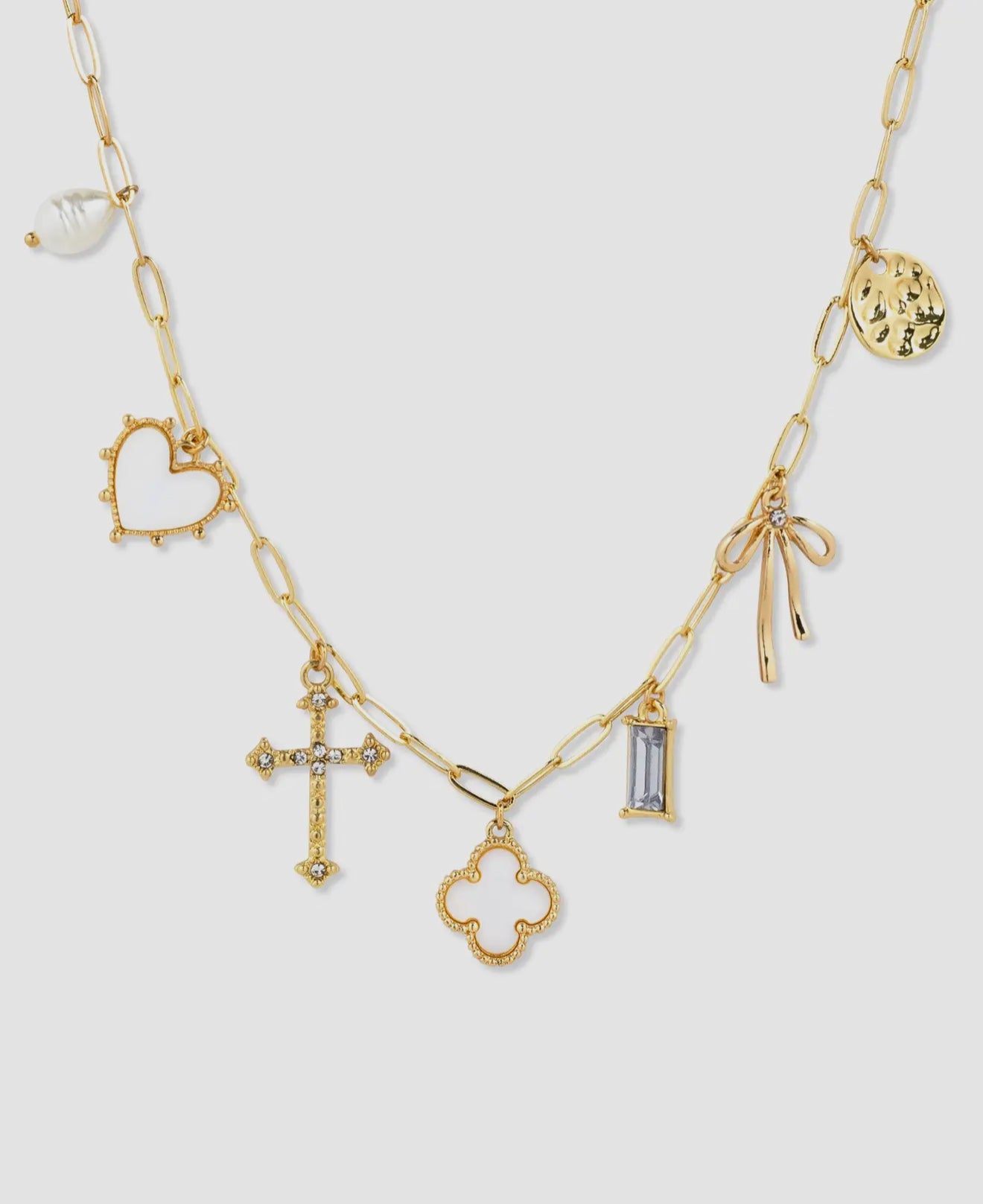 Clover charm necklace