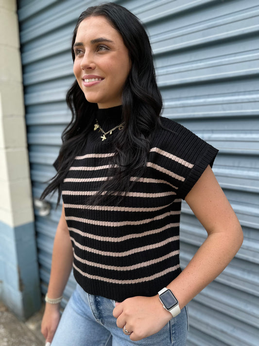Raven Striped Knit Sweater