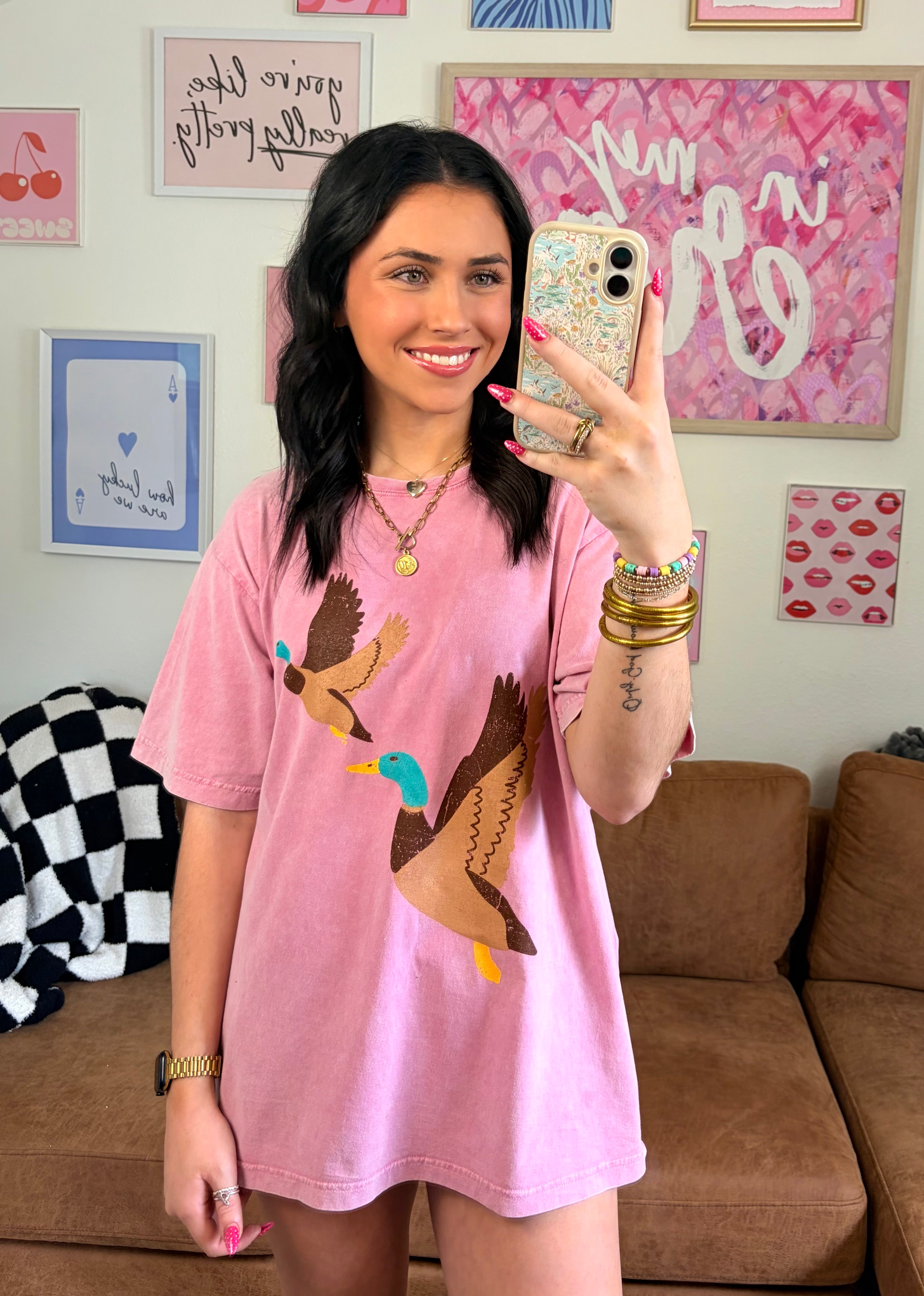 Flying Ducks Vintage Boyfriend Tee