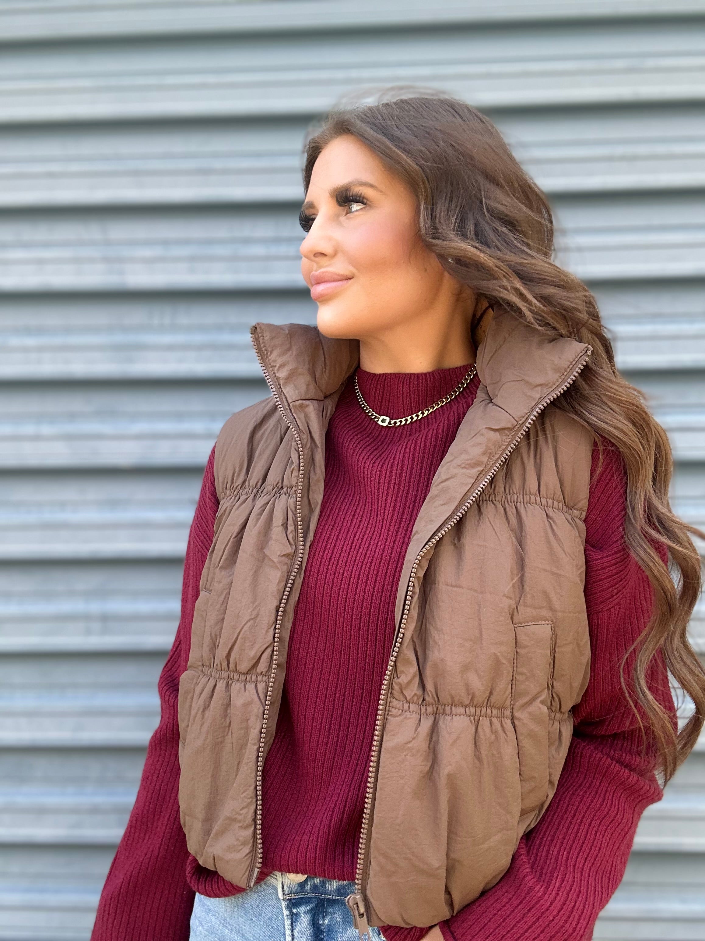 Prissy Cropped Puffer Vest