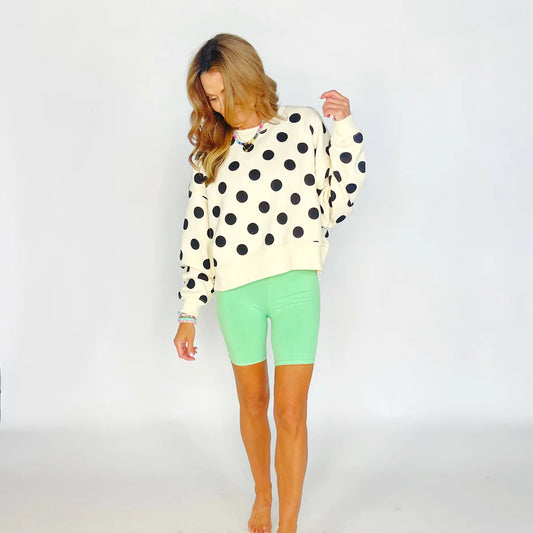 Polka dot pullover