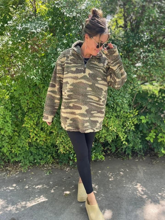 Cozy Camo Sherpa
