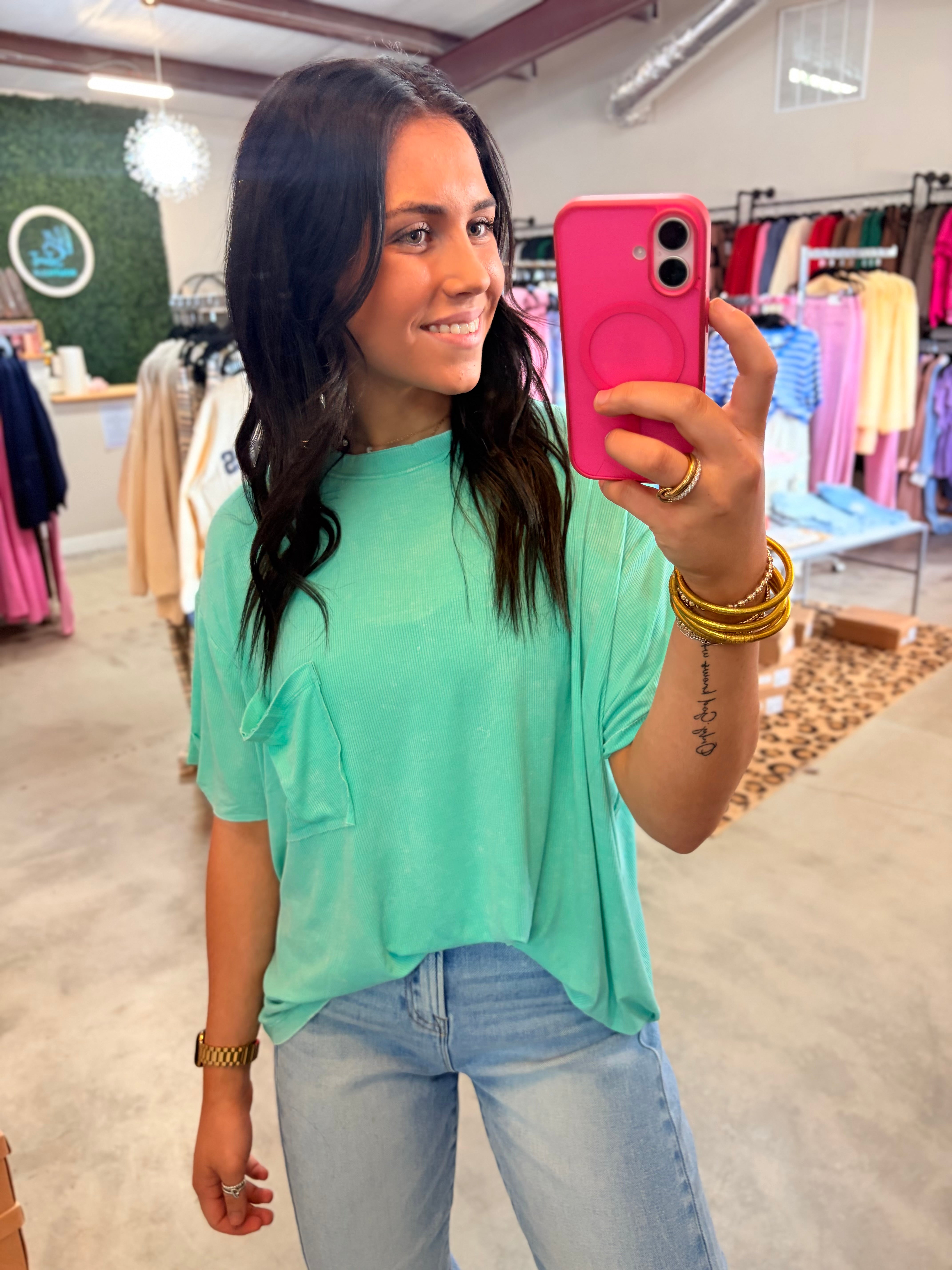 Wren’s Washed Away Rib Top