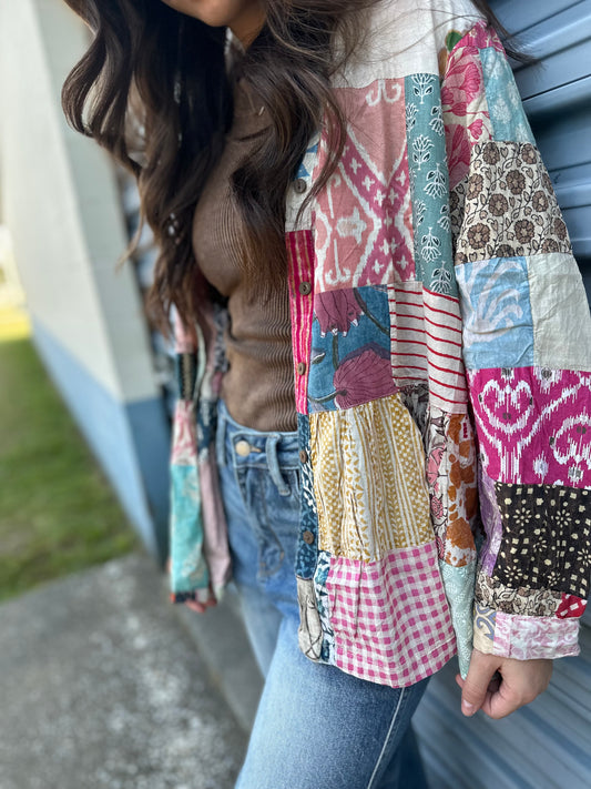Boho Button-Up Top