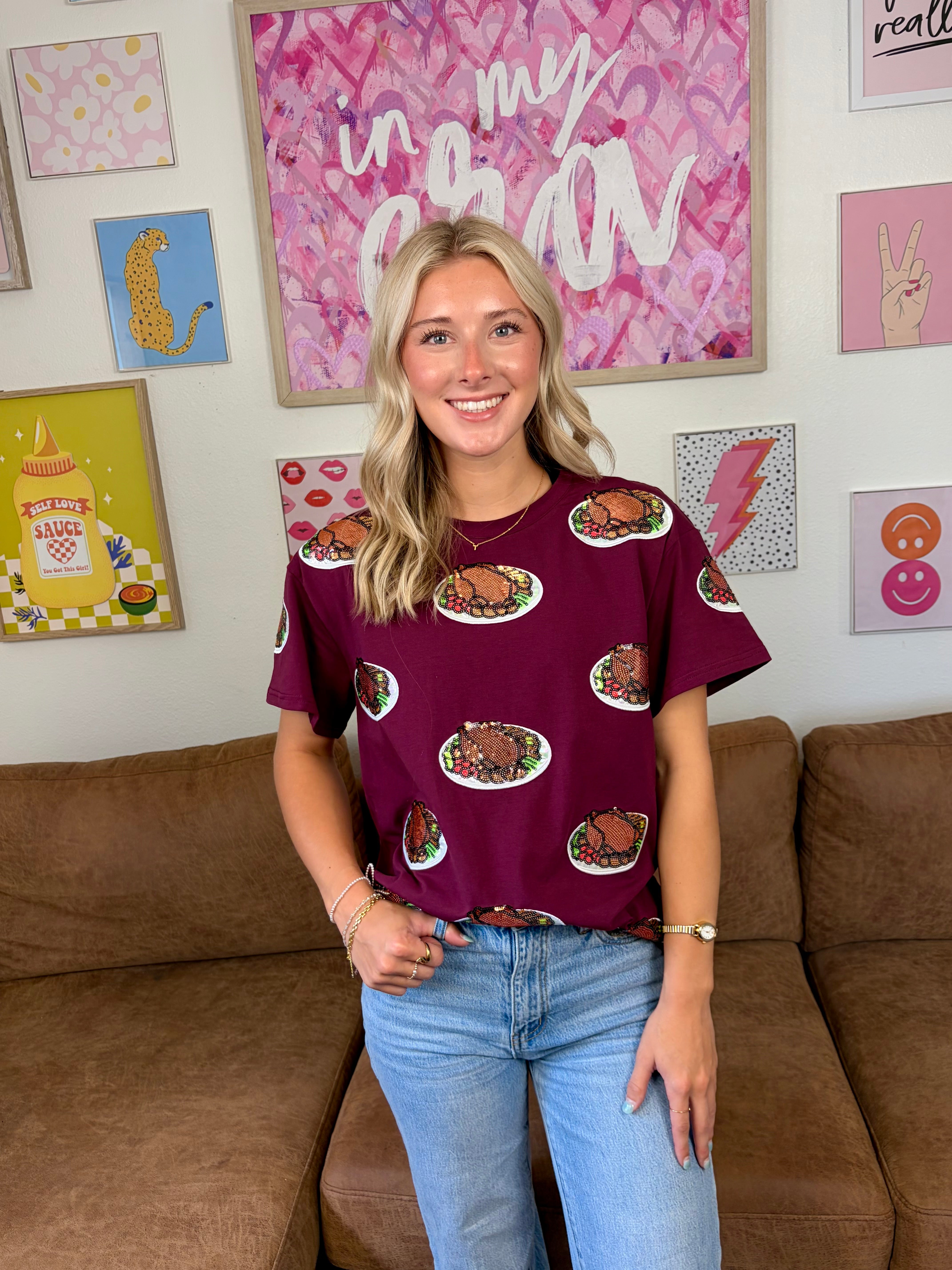 Turkey Trot Sequin Tee