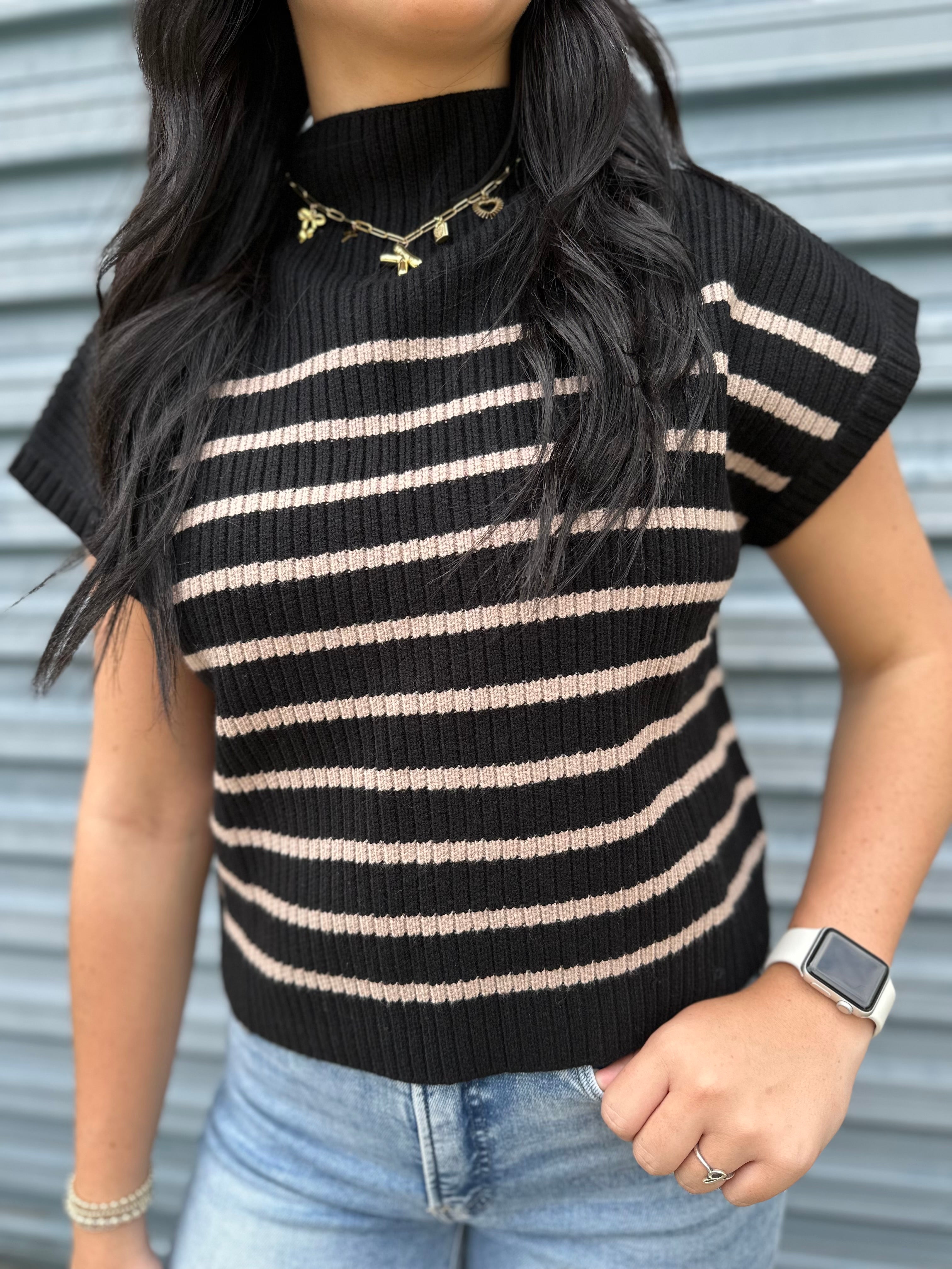 Raven Striped Knit Sweater