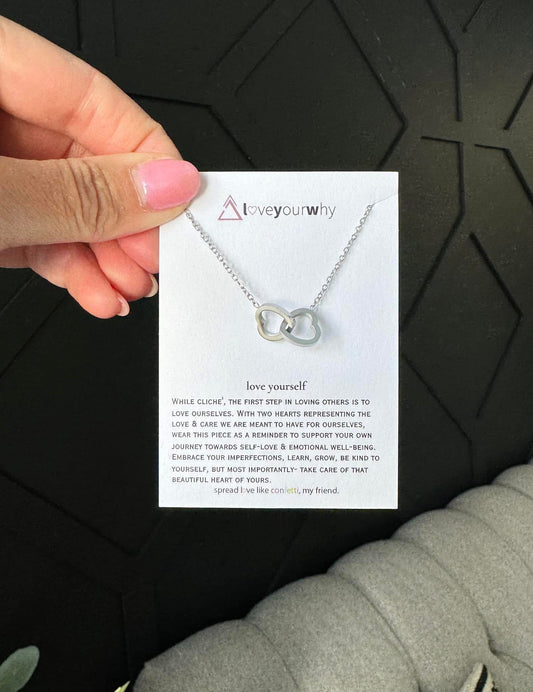 Love yourself link necklace
