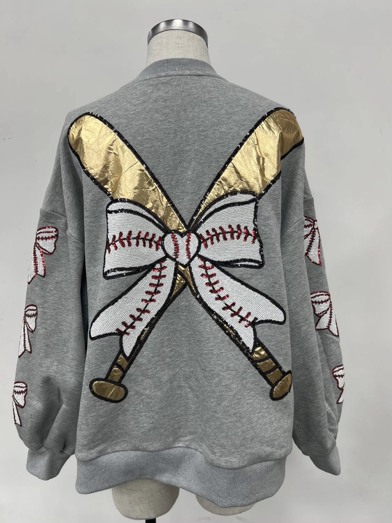 Baseball GAMEDAY sequin pullover