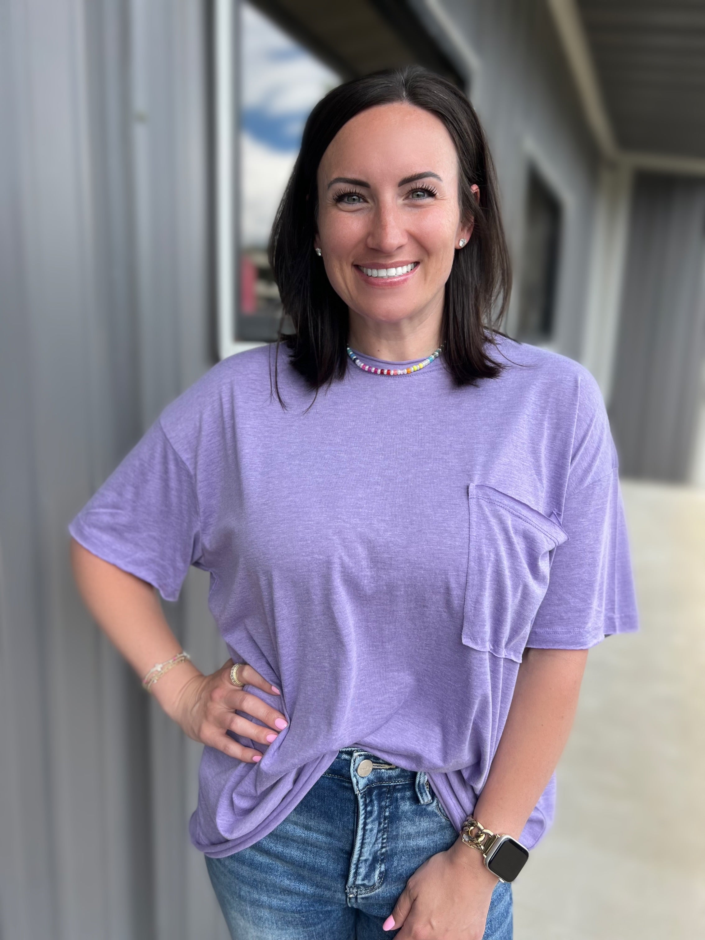 Priya pocket boyfriend lounge tee