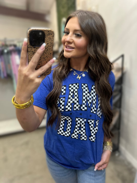 Checkered Game Day Tee