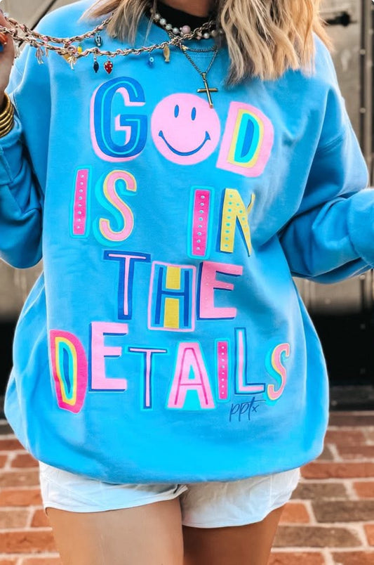 God is in the details pullover