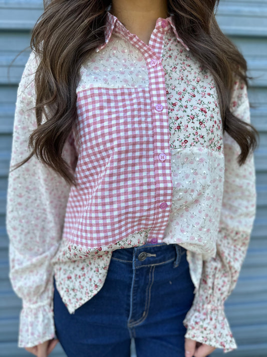 The Sweet Magnolia Button Up