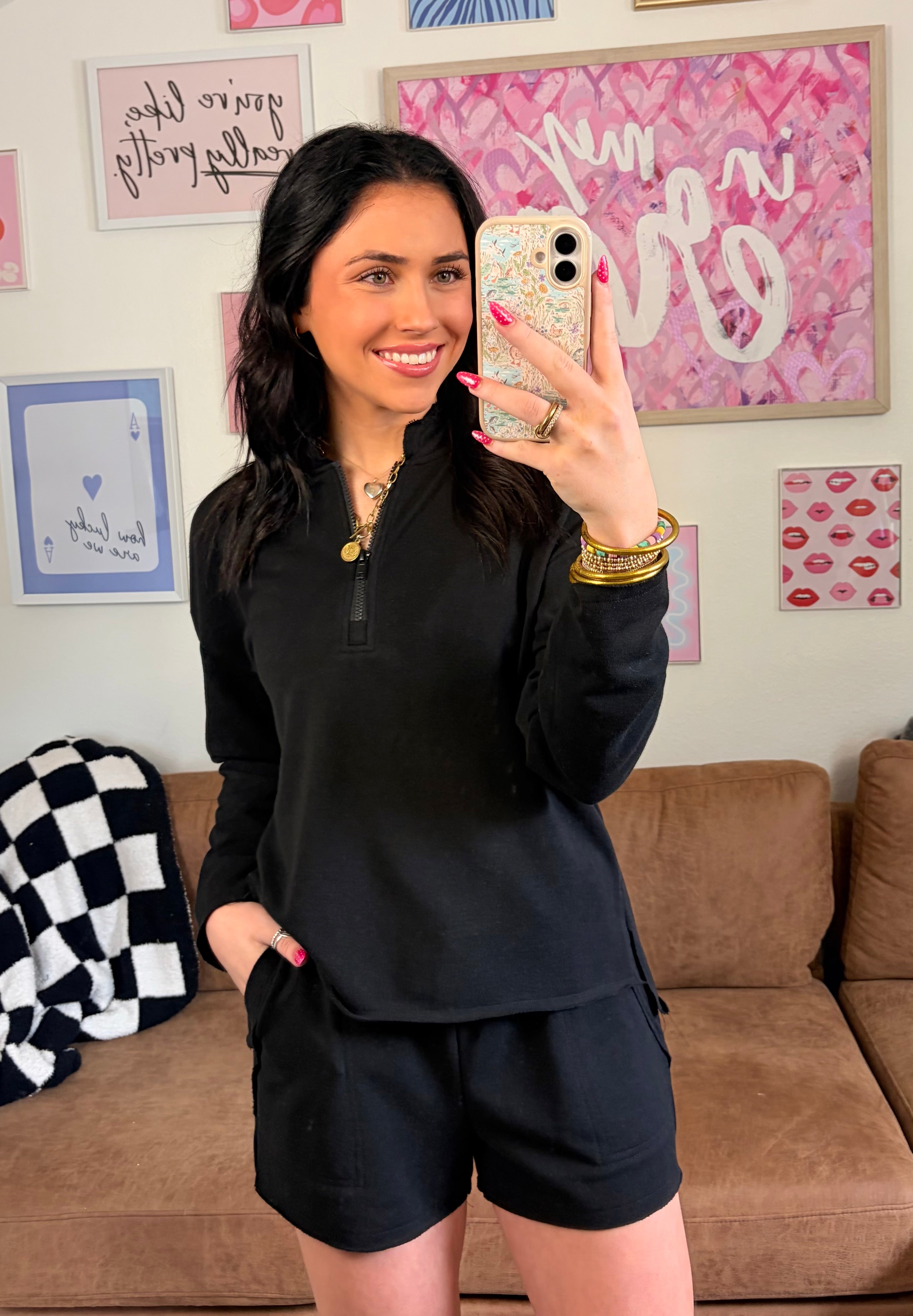 Rylie’s Raw Half-Zip Set