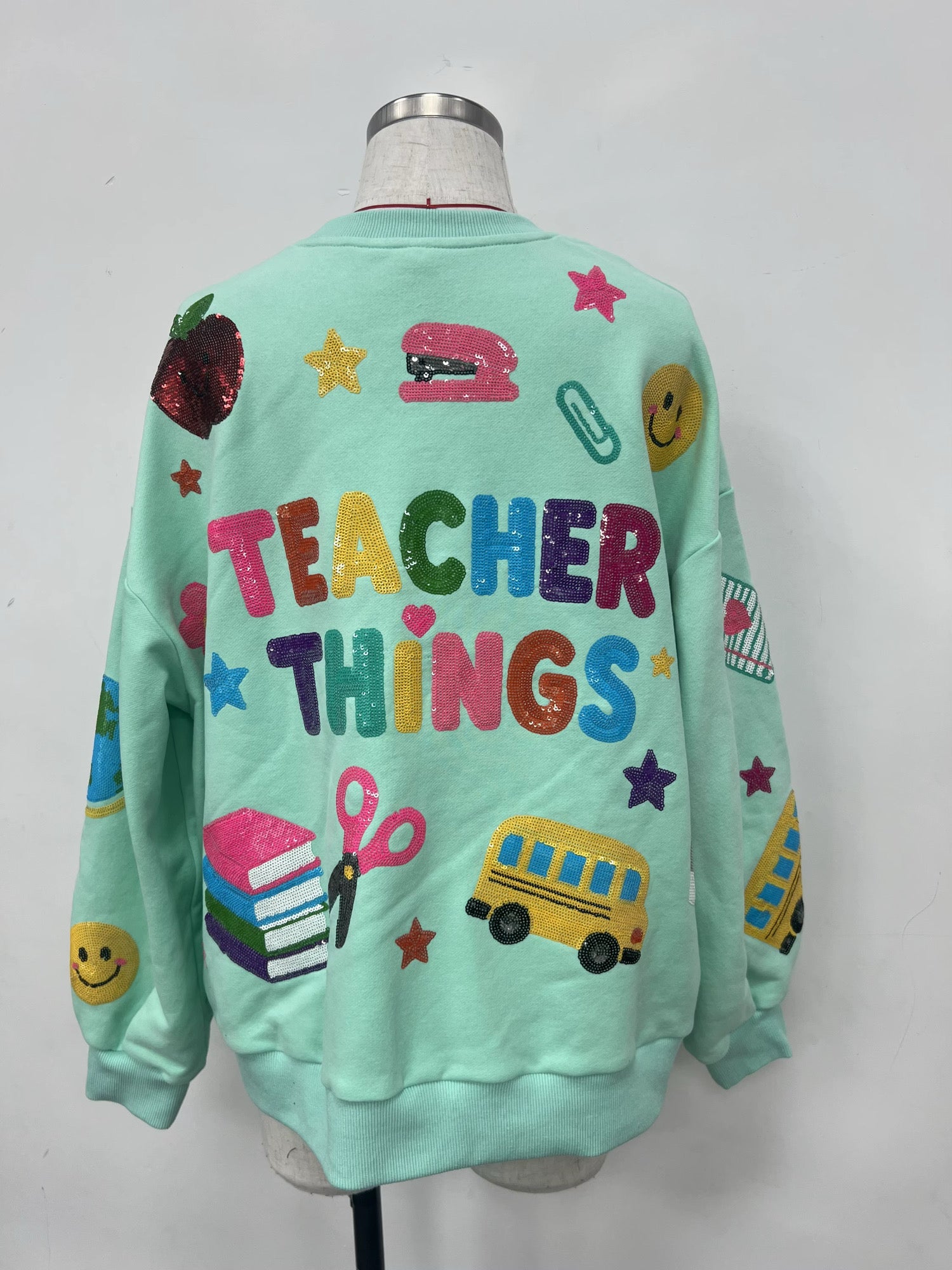 Teacher things sequin pullover | PREORDER