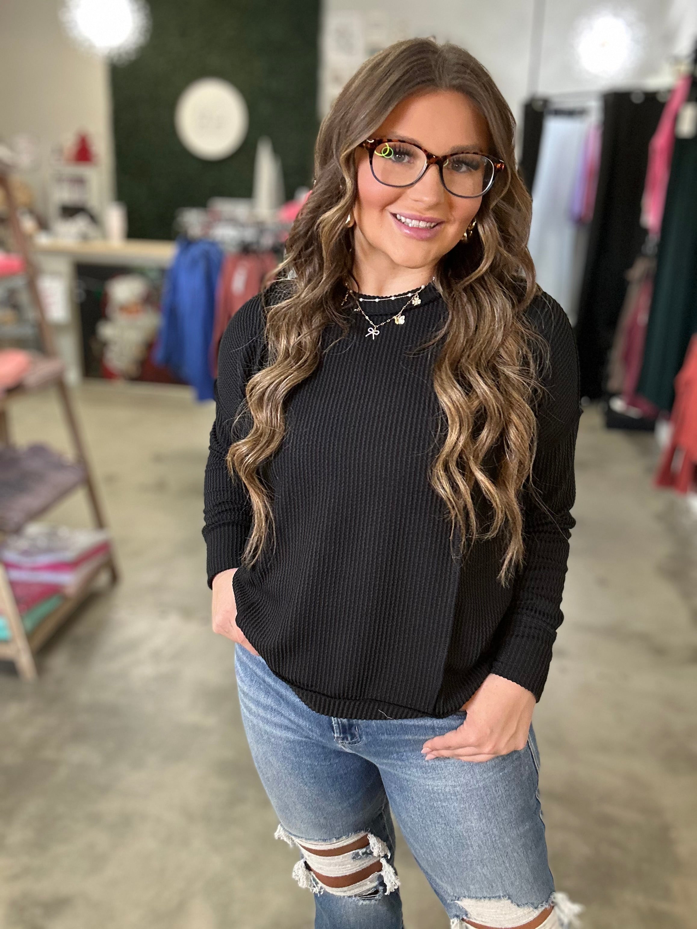 Daniella ribbed pullover