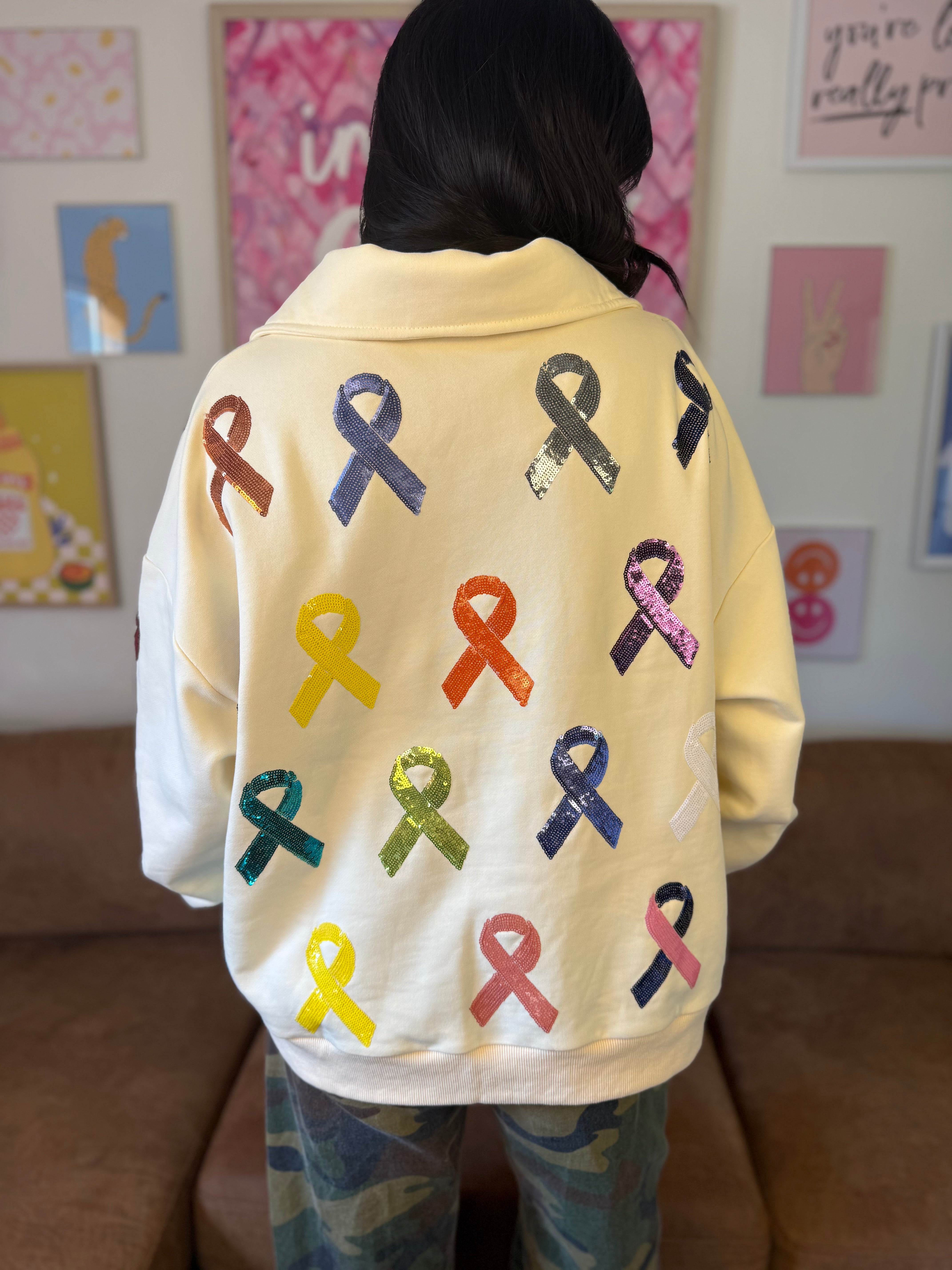 Colors of courage sequin pullover | PREORDER