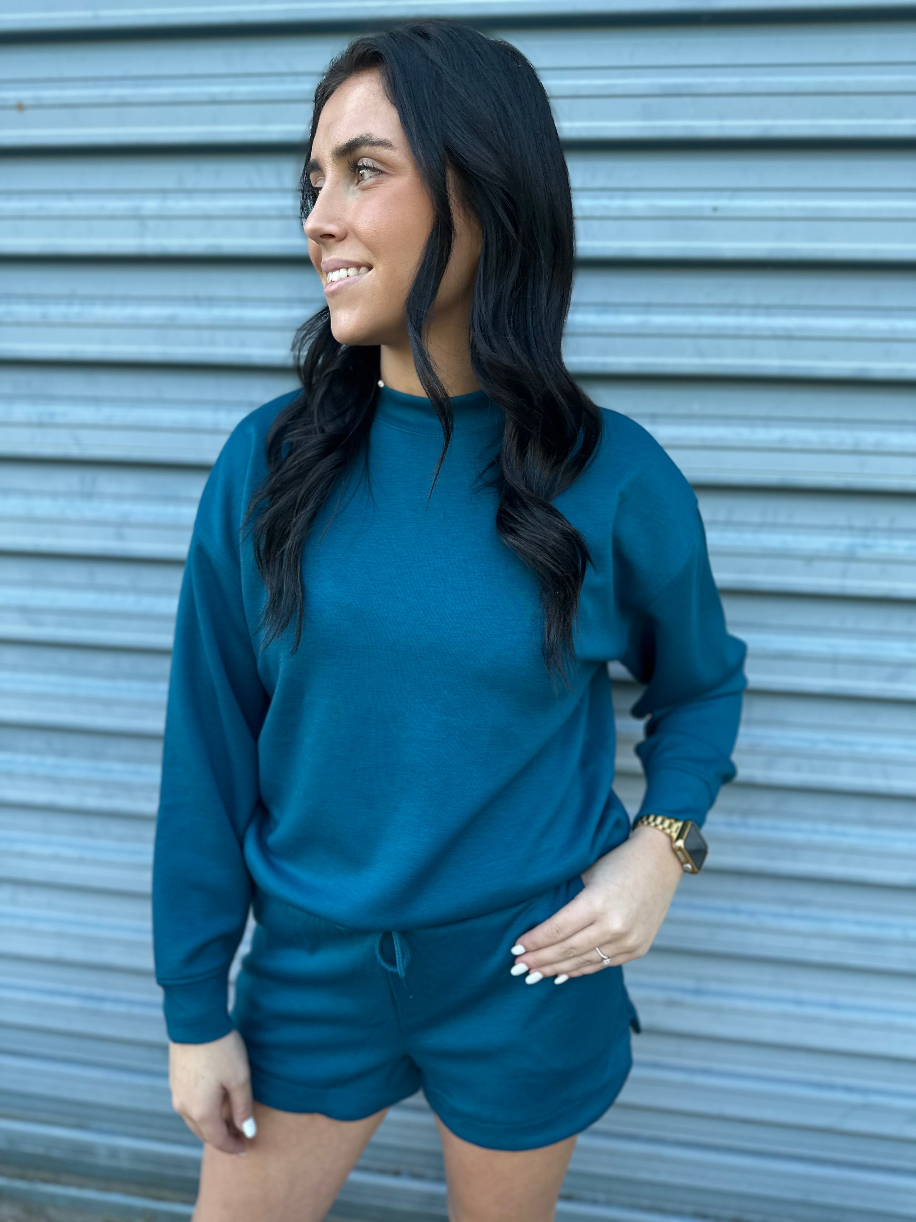 The Luxe Scuba Shorts Set