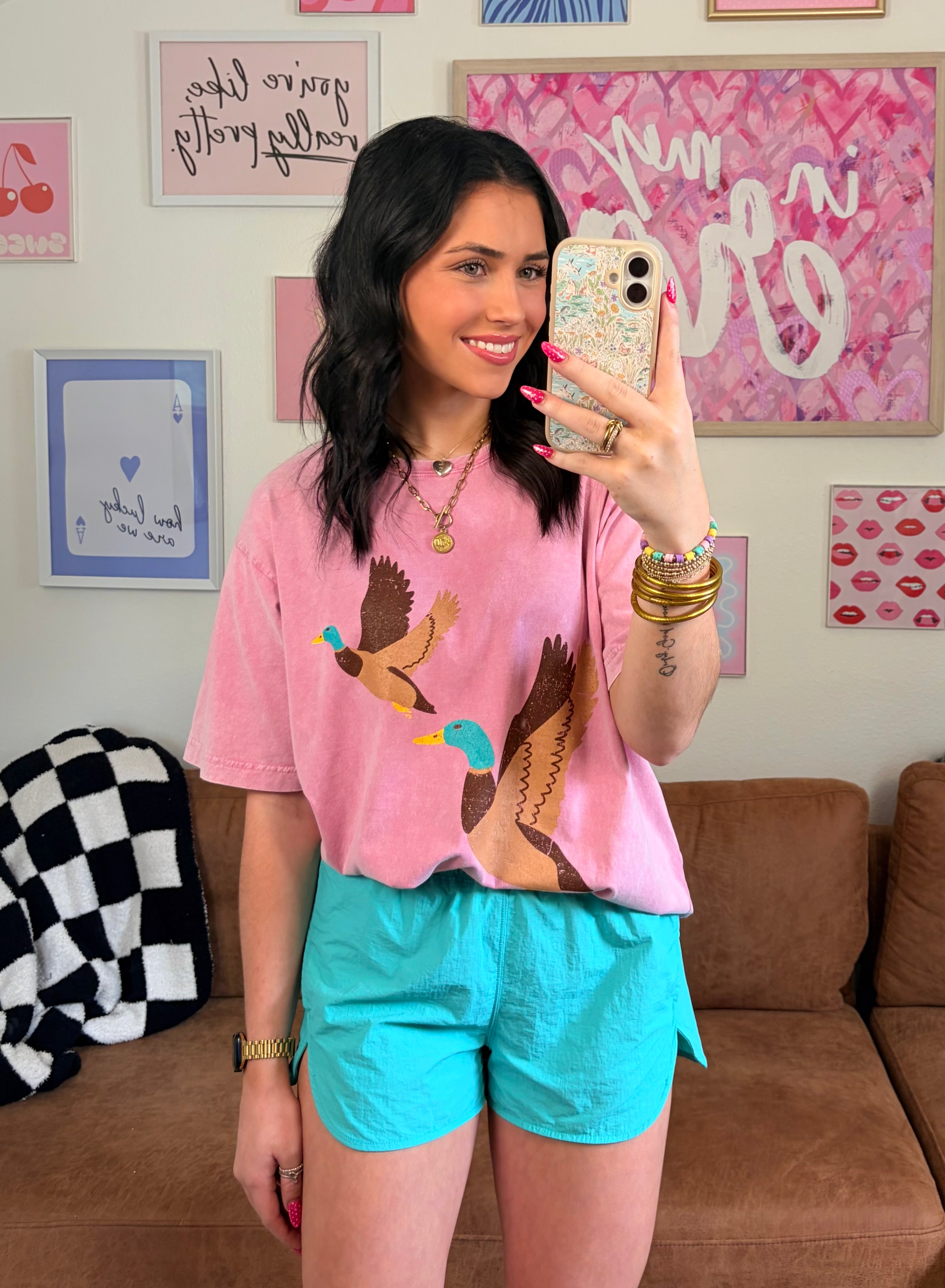 Flying Ducks Vintage Boyfriend Tee