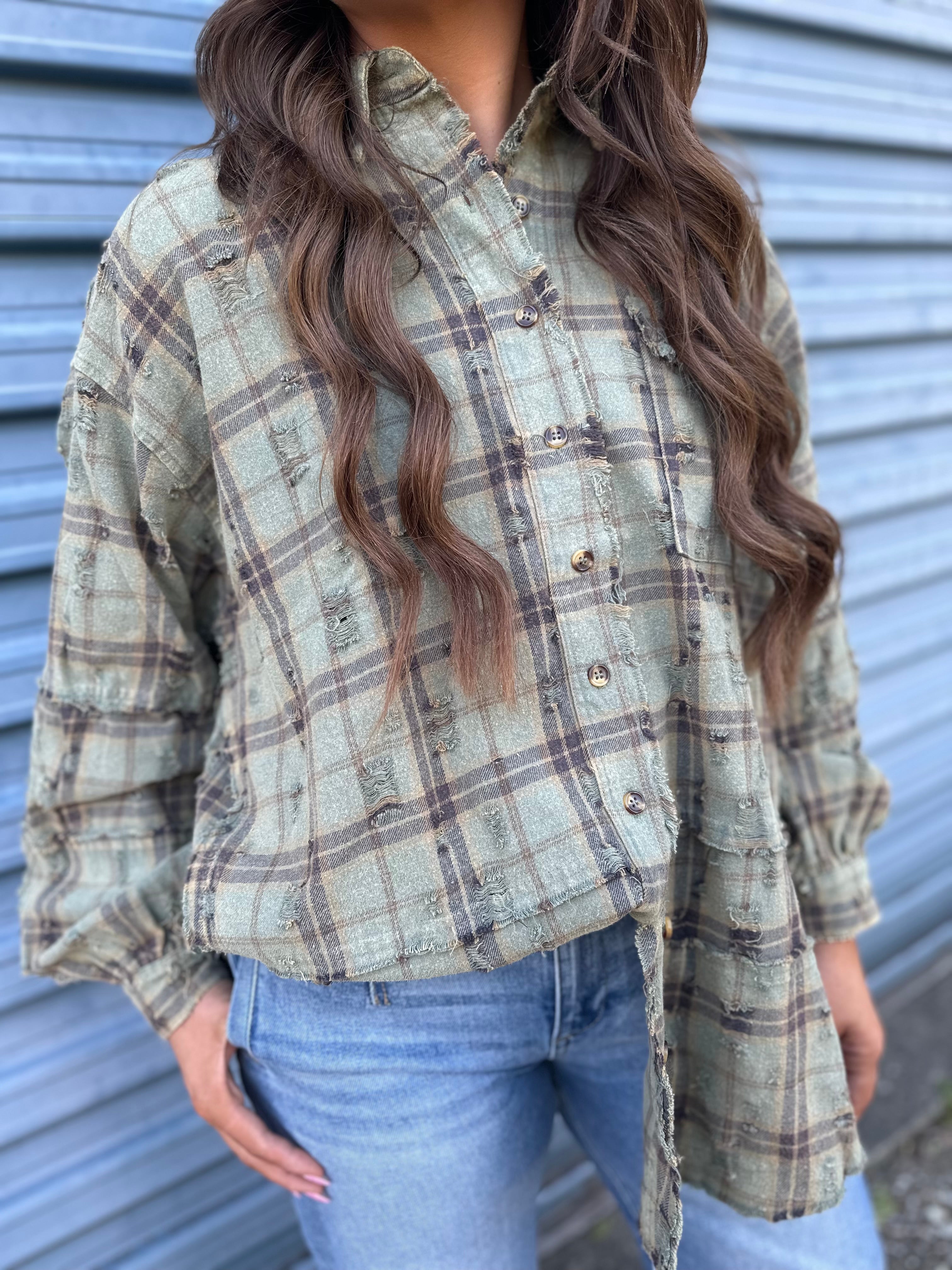Wild sage flannel