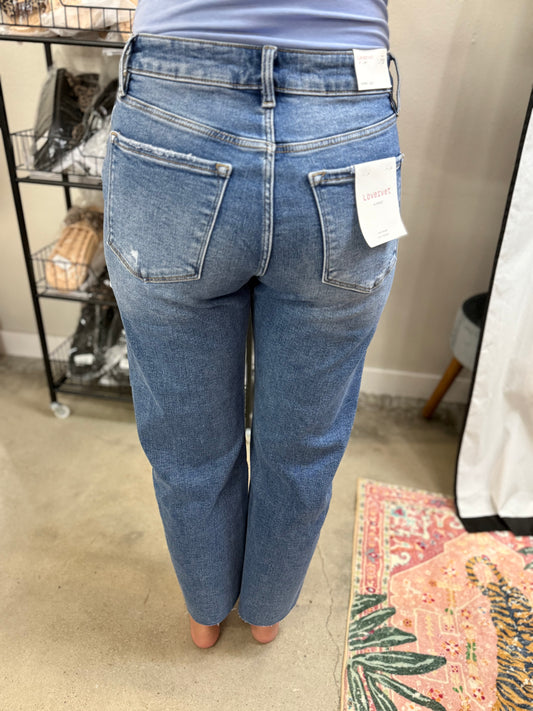 Getting possessive slim vervet barrel jeans