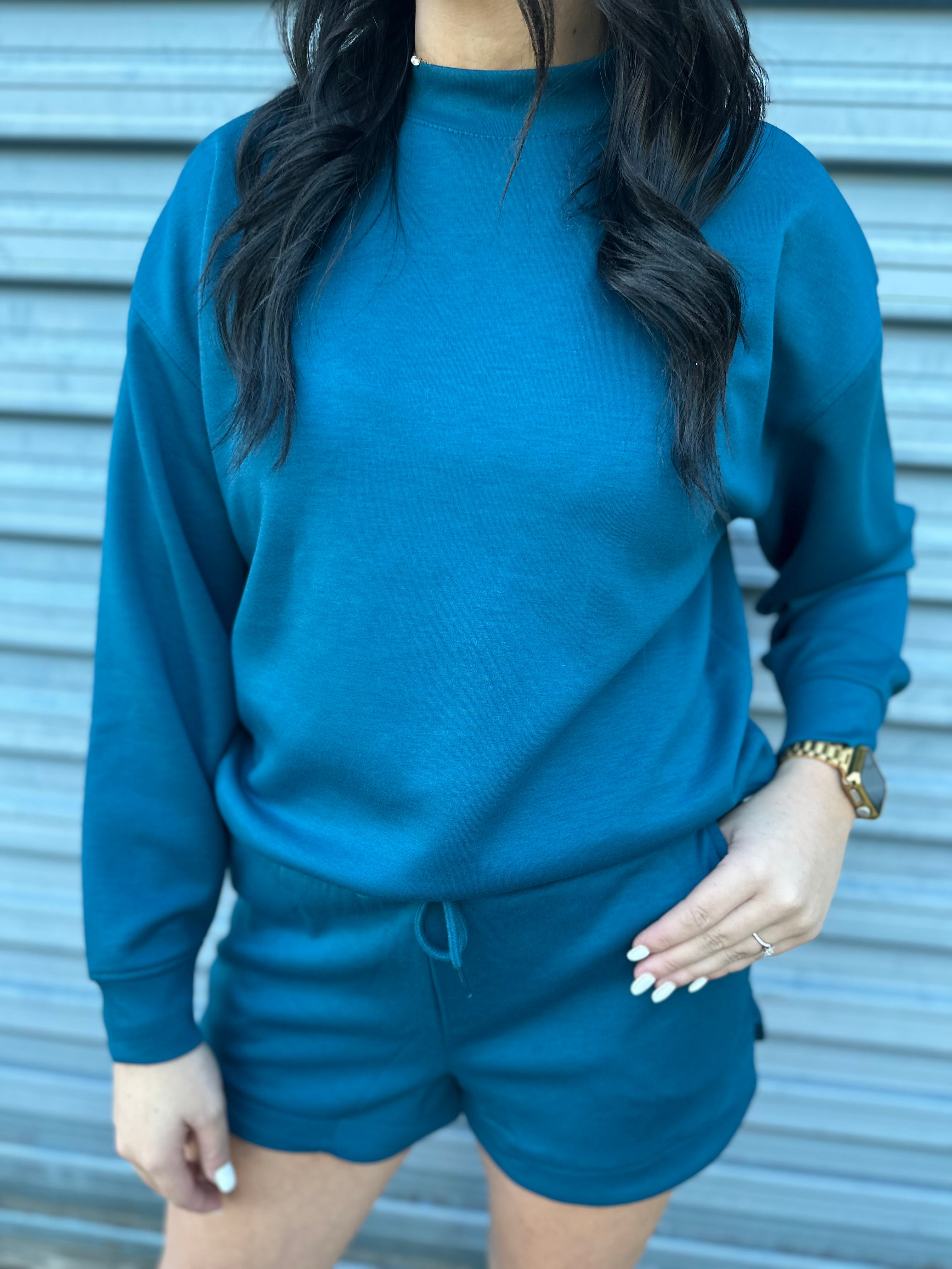 The Luxe Scuba Shorts Set