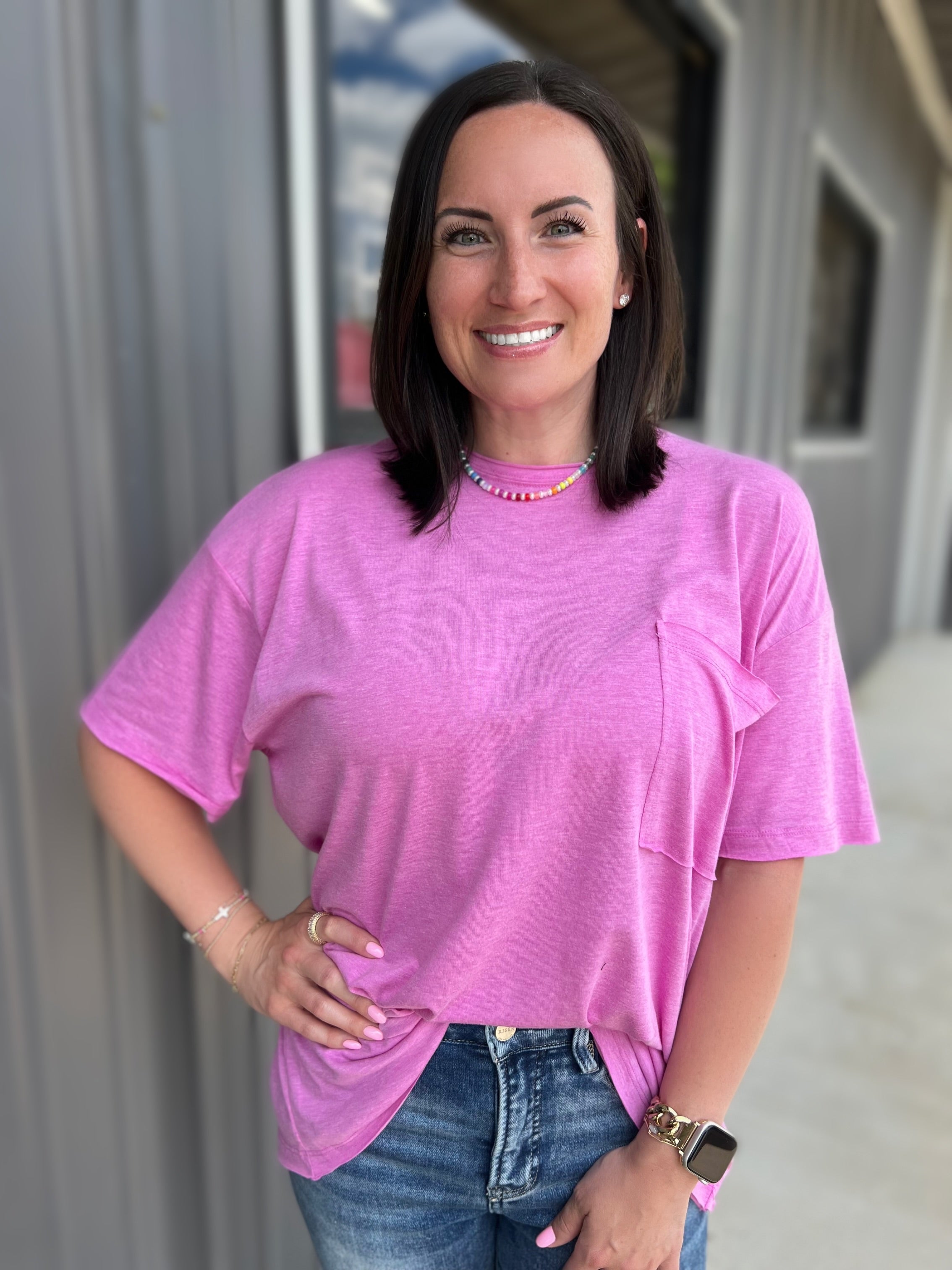 Priya pocket boyfriend lounge tee