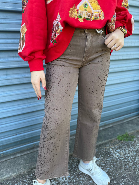 Brown Sugar Shimmer Denim