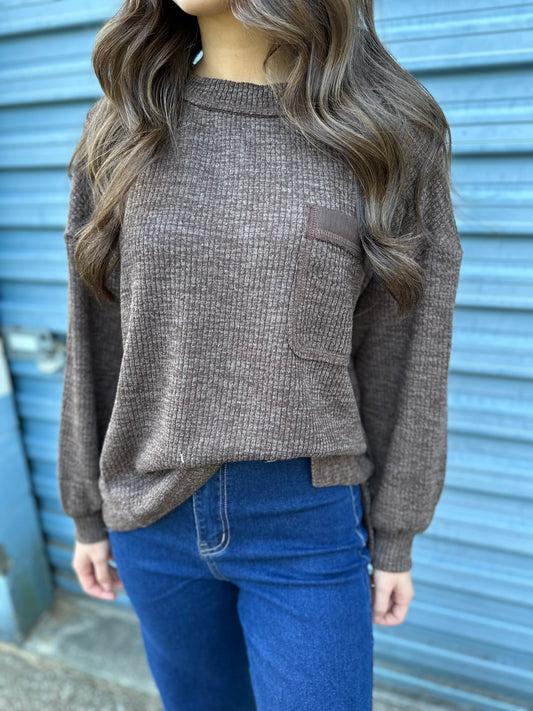 Classic Button-Trim Knit