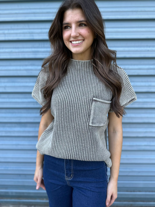 Cozy Pocket Knit Sweater