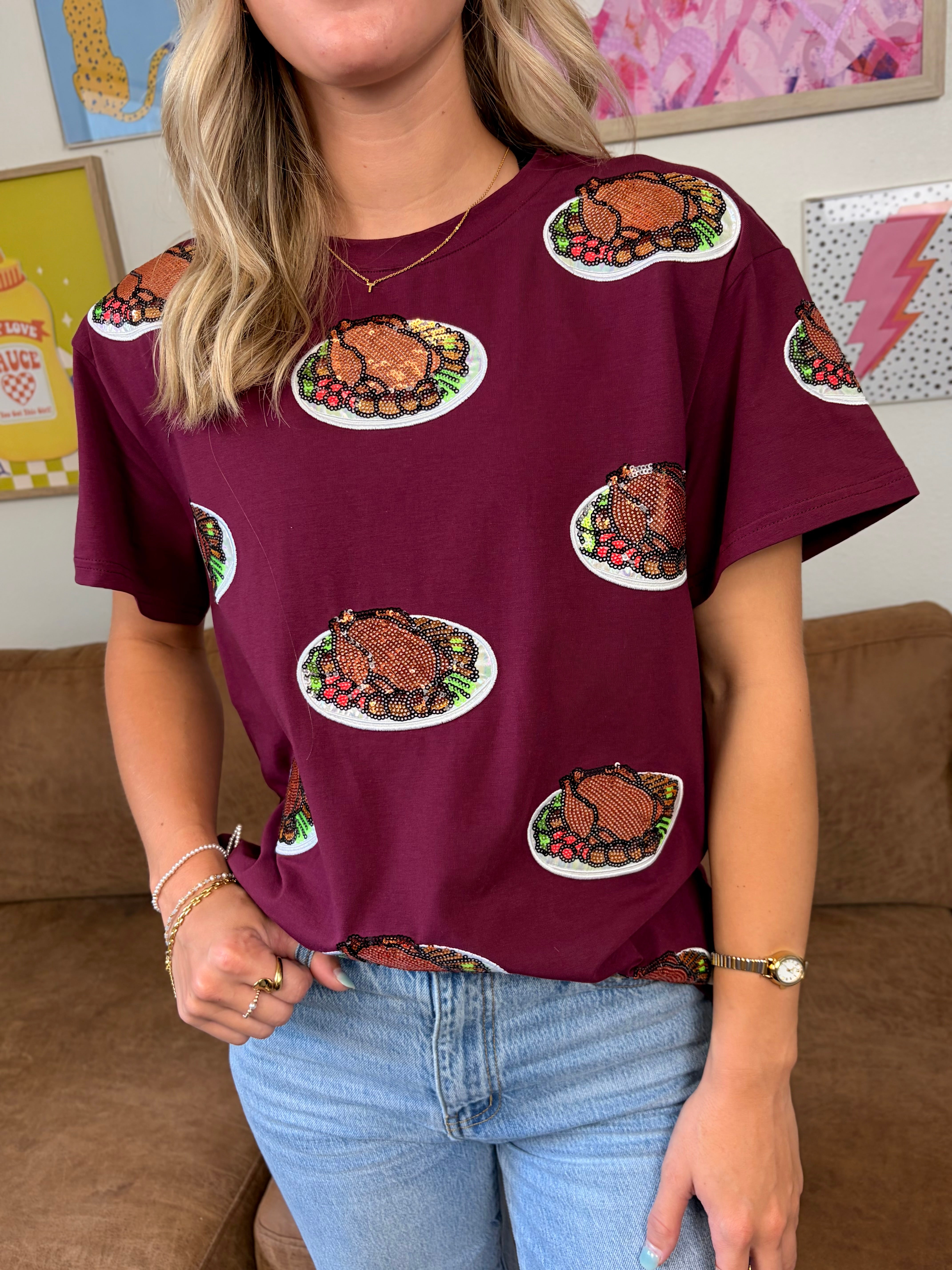 Turkey Trot Sequin Tee
