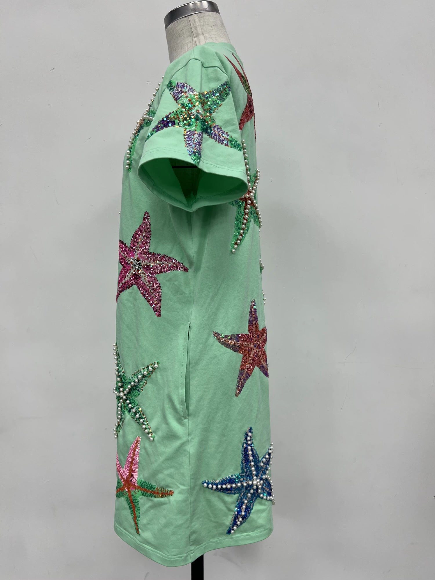 Starfish glitz pearl dress