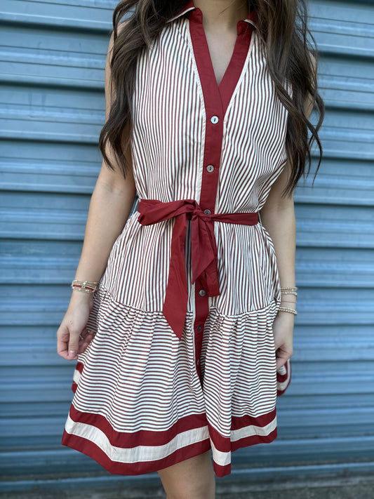 Striped Elegance Dress