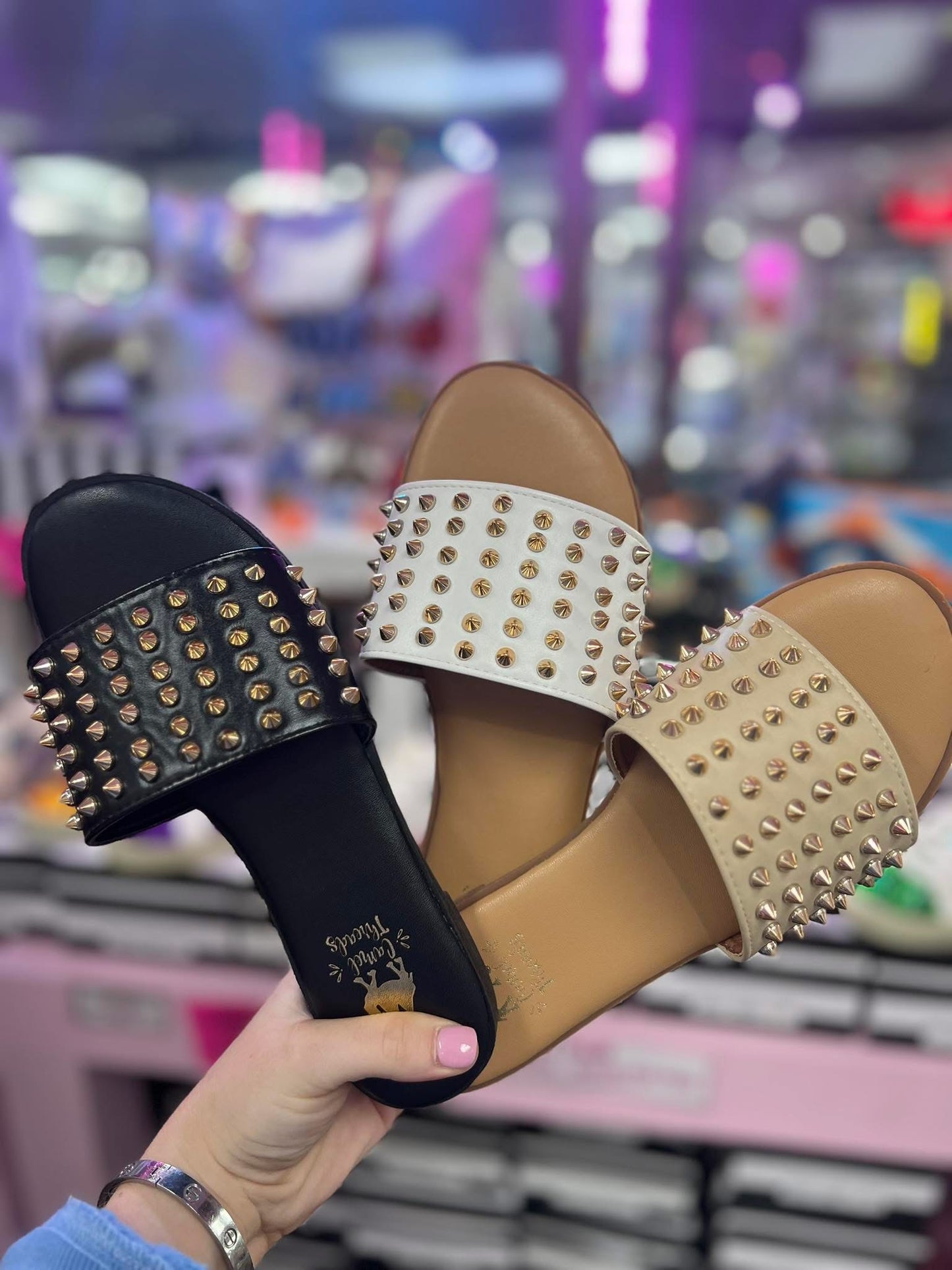 Studded sandals