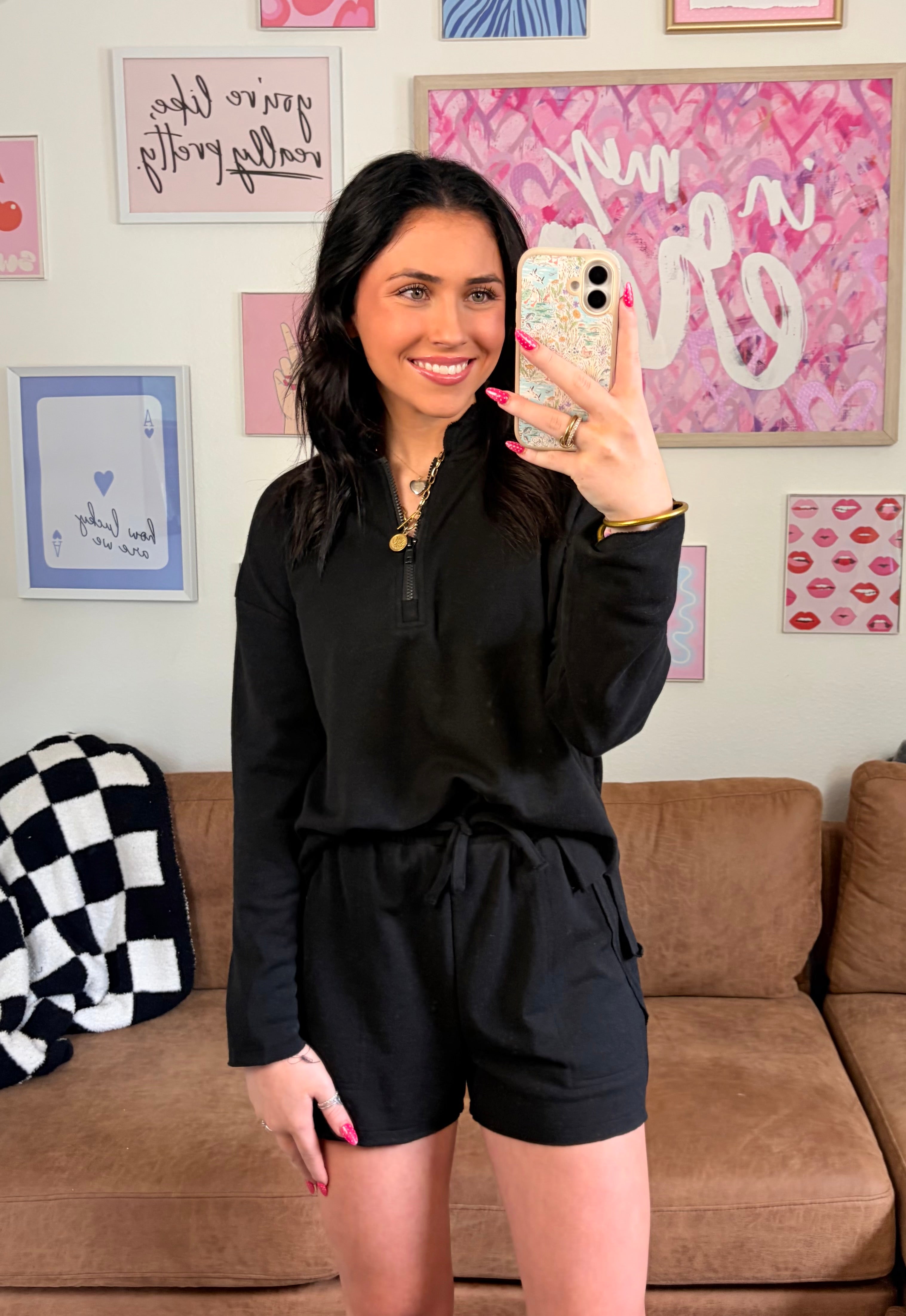 Rylie’s Raw Half-Zip Set