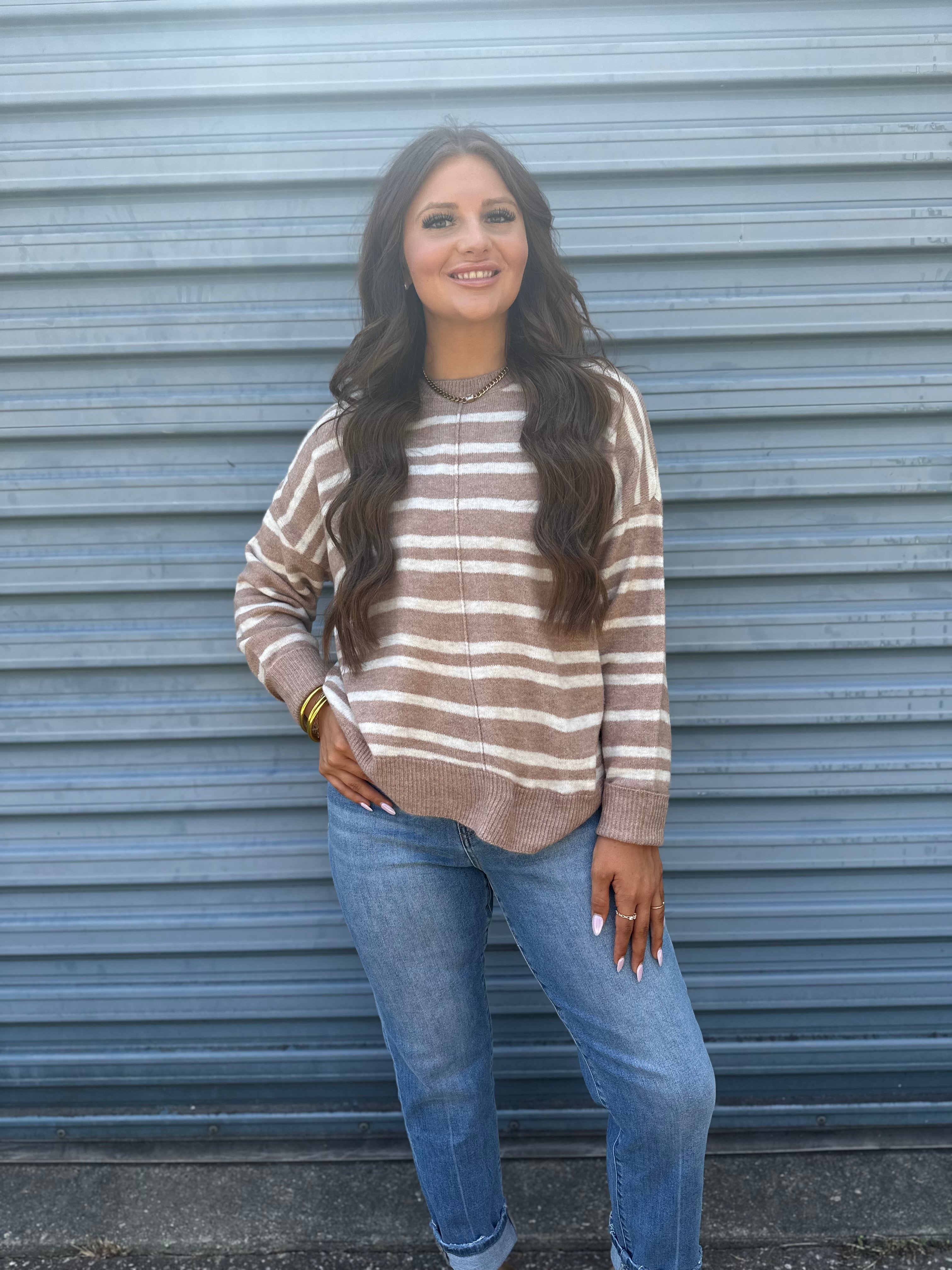Striped Cotton Sweater