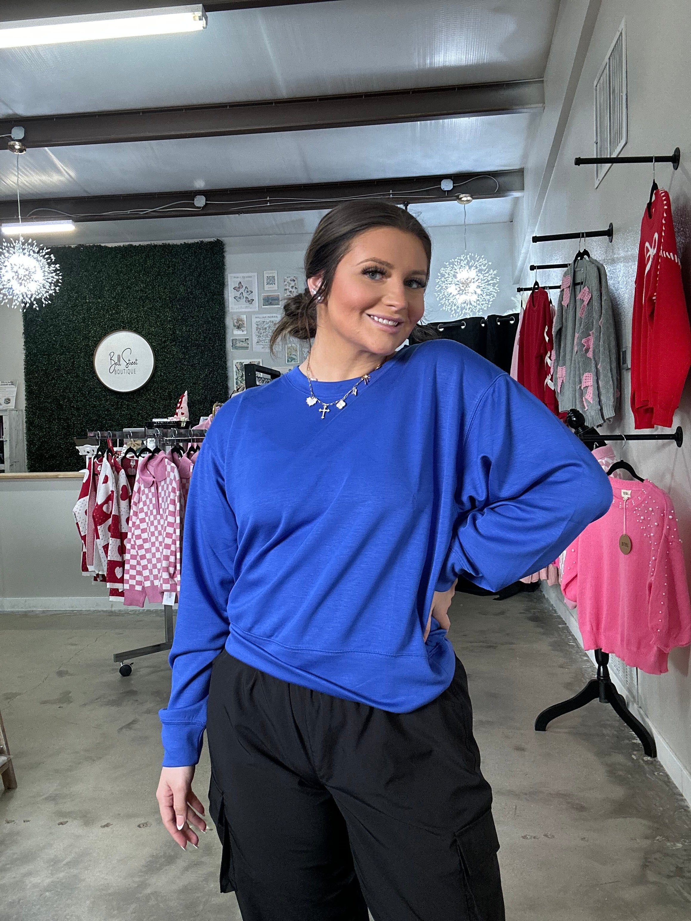 Rachel Royal Blue Pullover