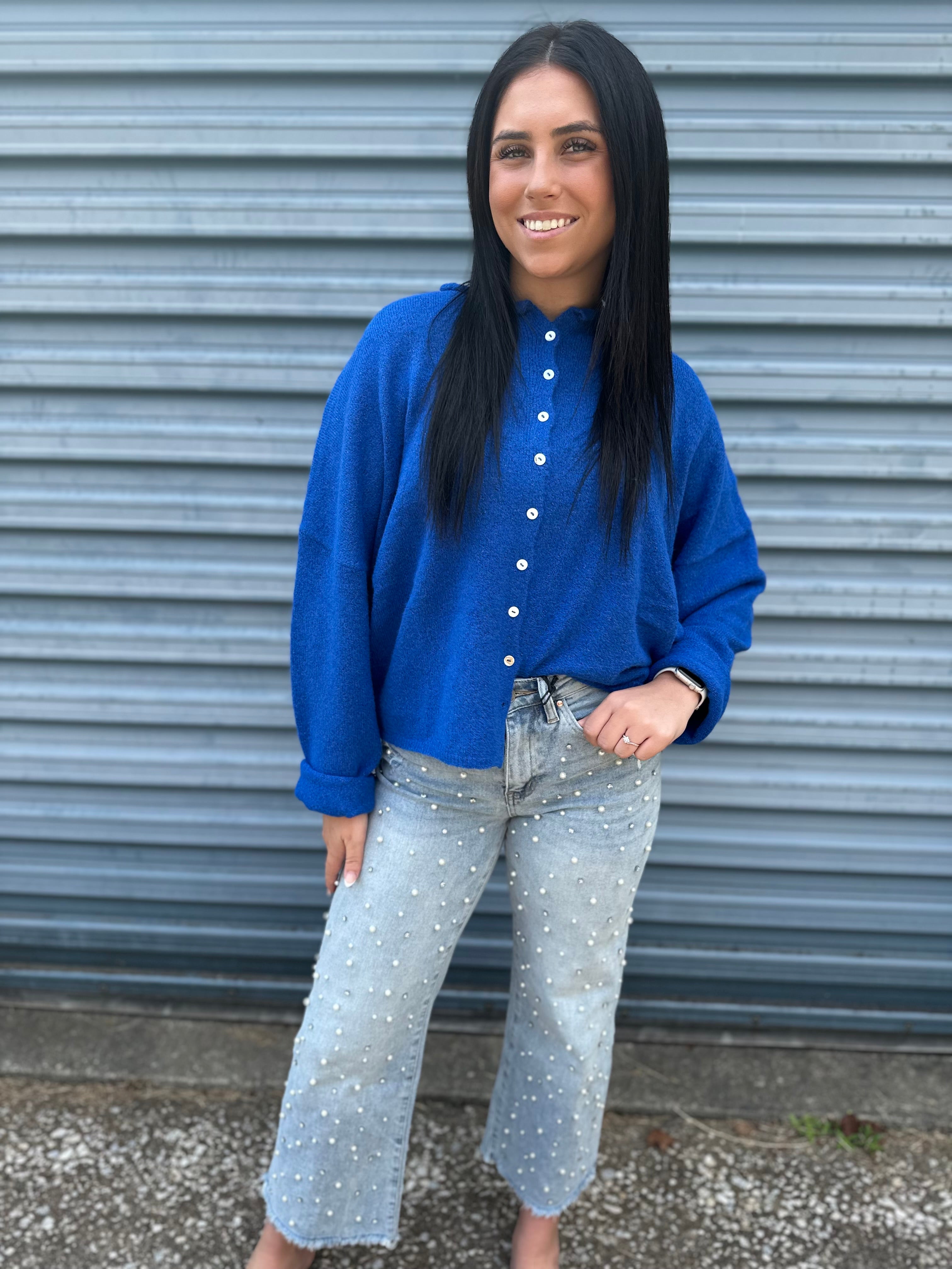 Pearl Glow Straight Leg Jeans