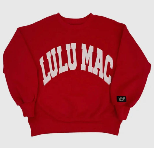 LuLu Mac Sweatshirt Red/White