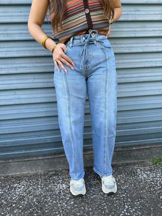 Blake Tie Barrel Jeans