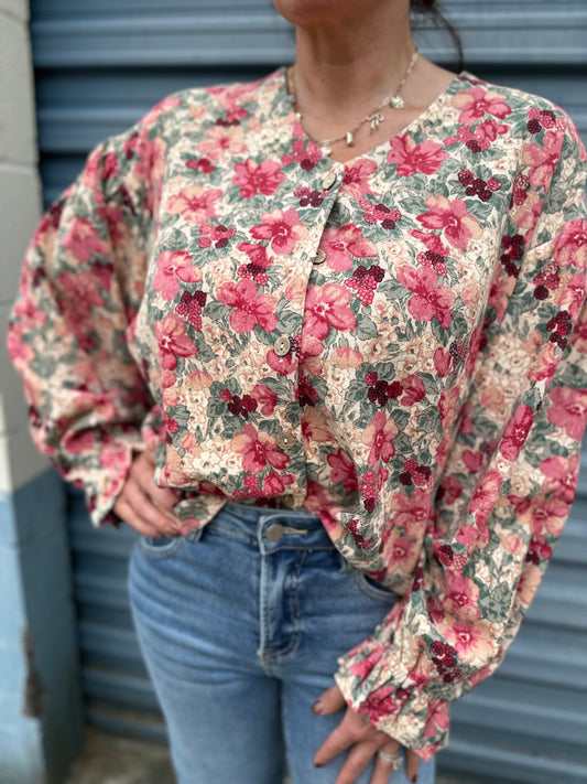 Rosewood ruffle top