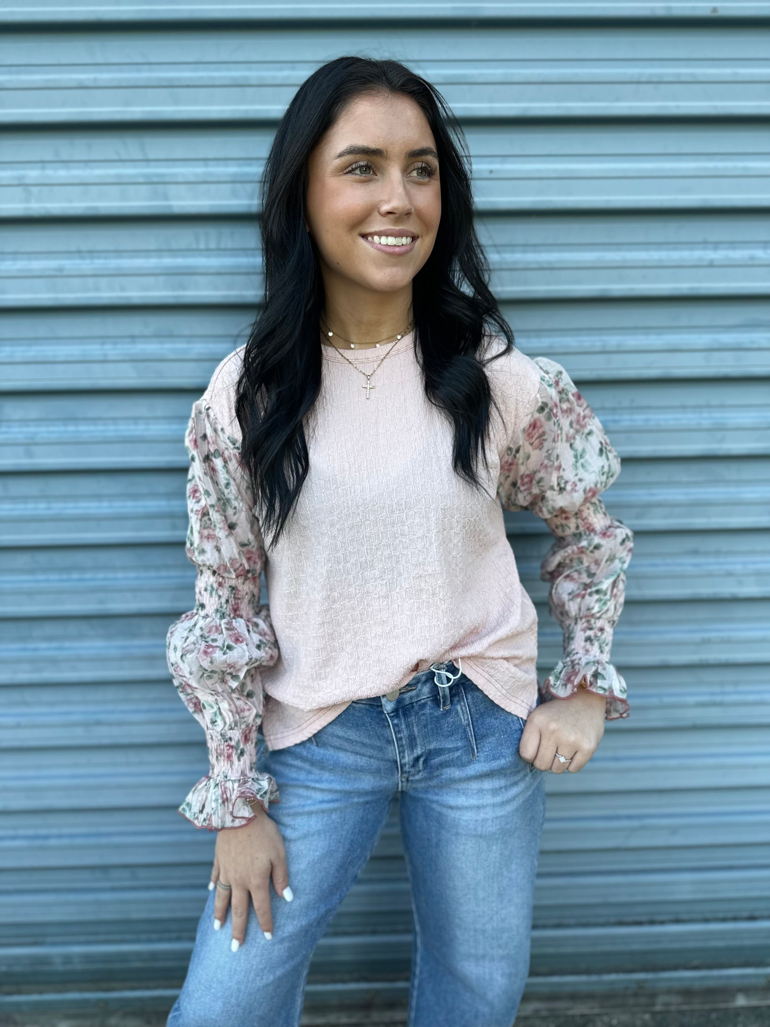 Delicate Bloom Knit Top