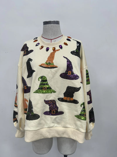 Bewitched sequin pullover