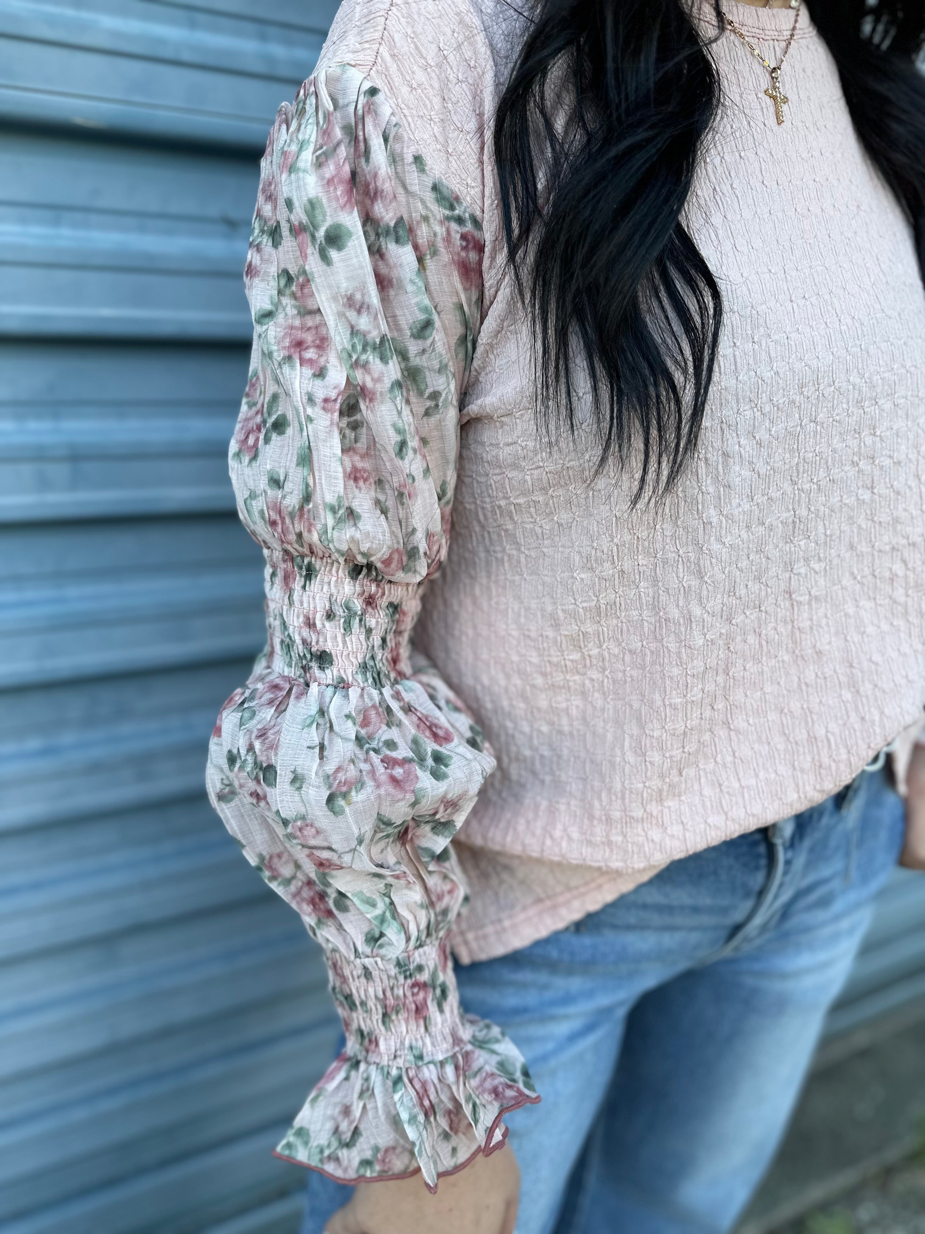 Delicate Bloom Knit Top