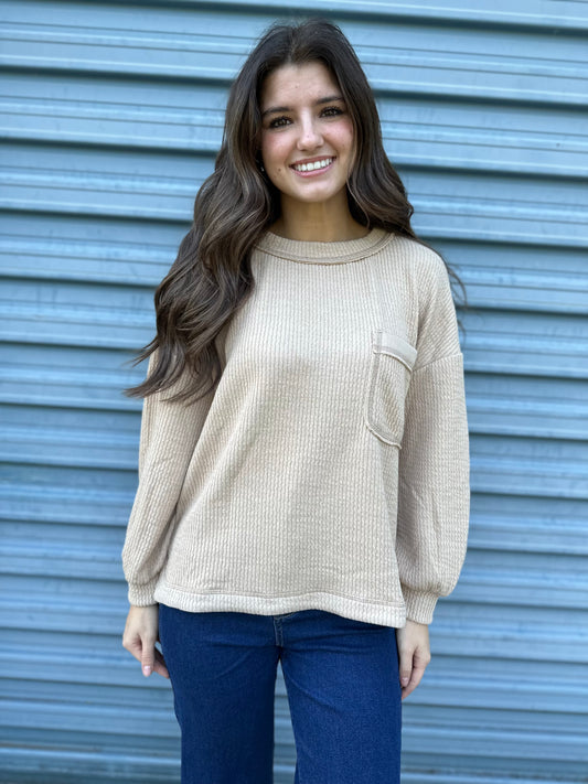 Classic Button-Trim Knit