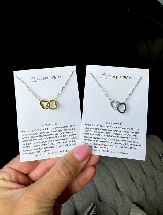 Love yourself link necklace