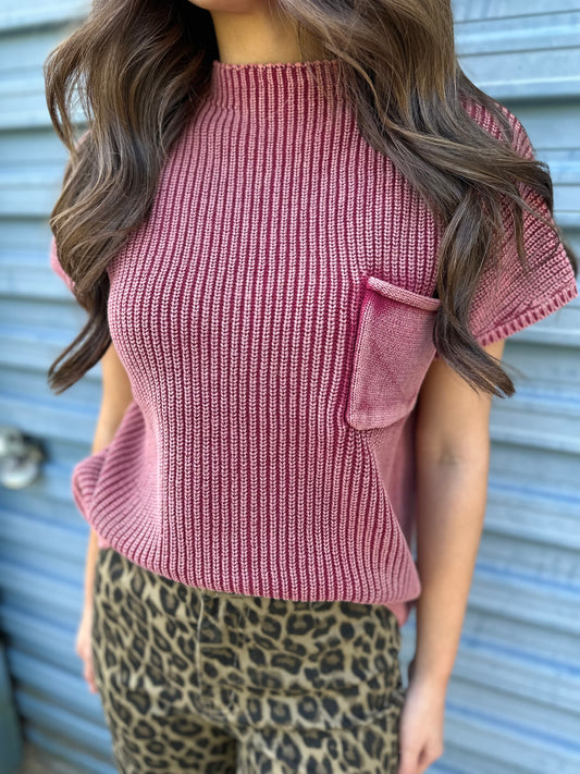 Cozy Pocket Knit Sweater